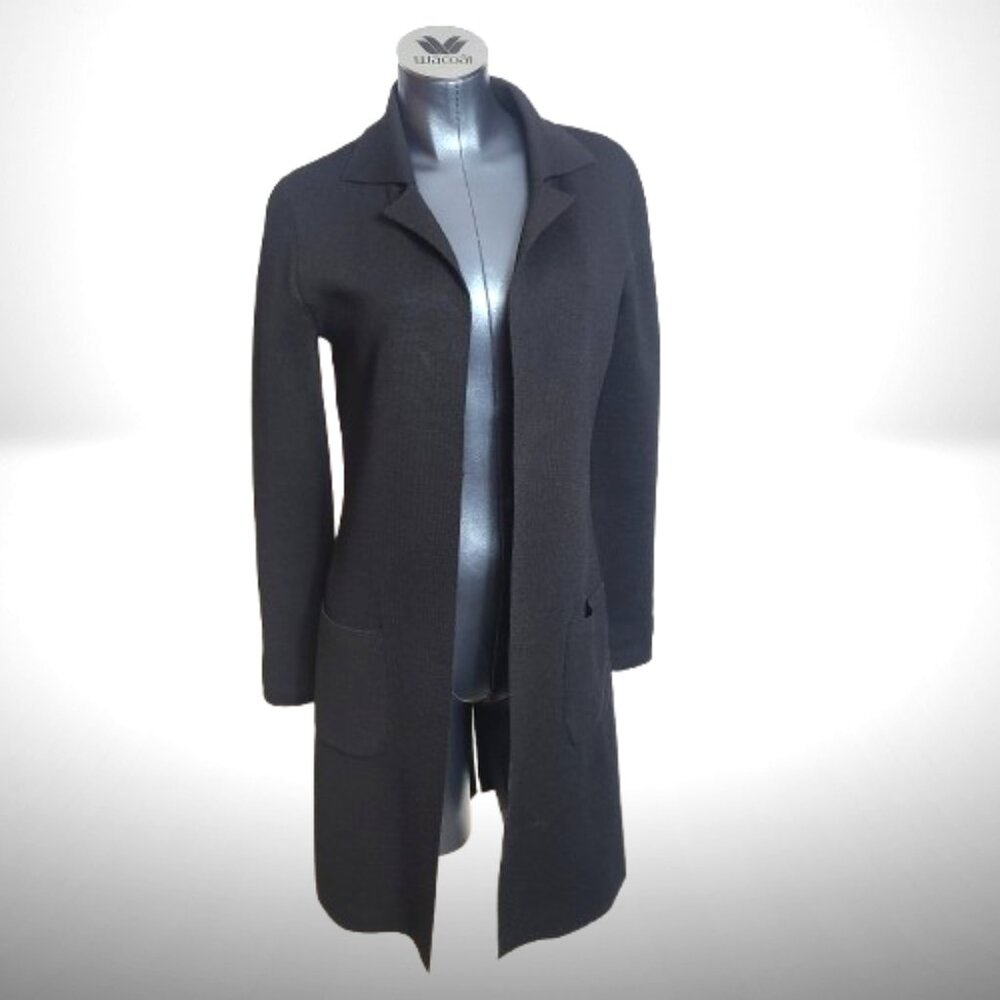 Marc Jacobs Black Knit Coatigan / Long Cardigan – Size 6 - Picture 1 of 13